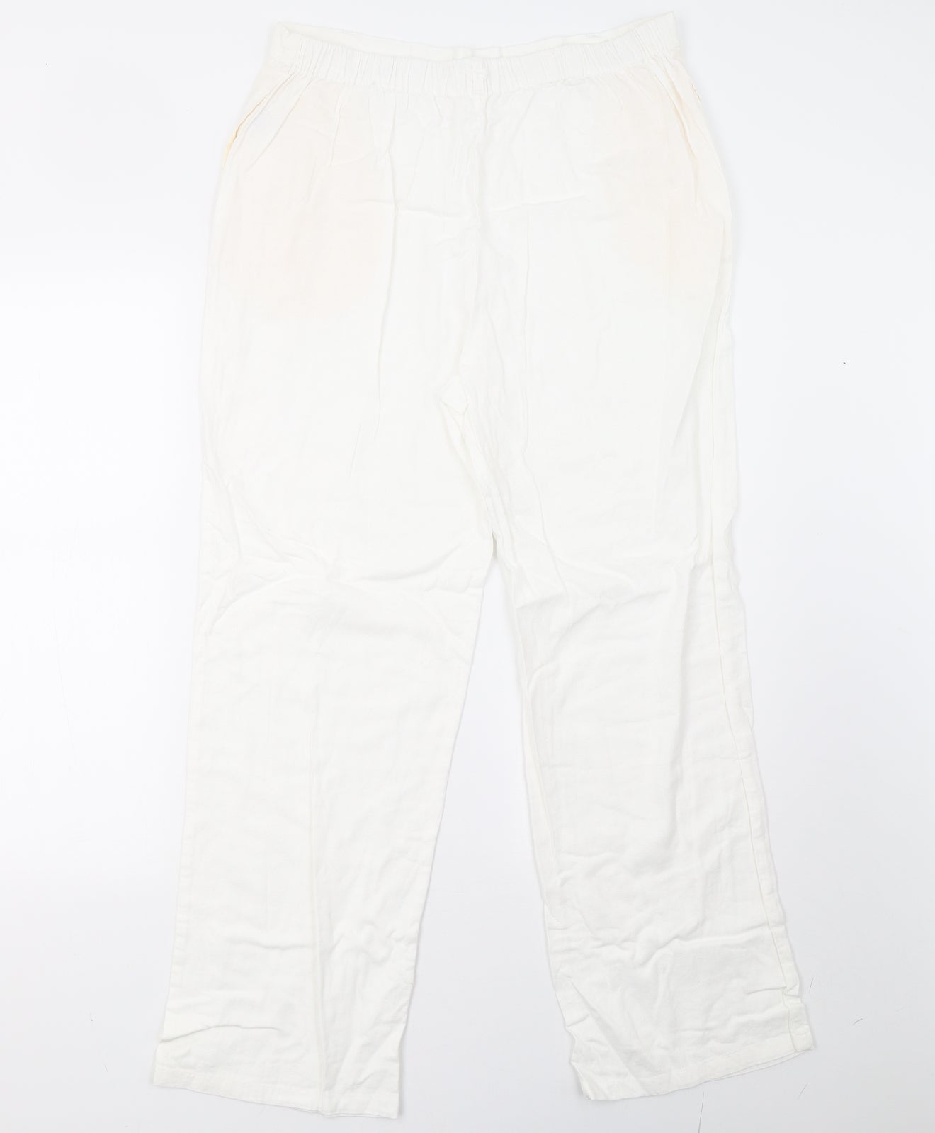 masimo dutti Womens White   Trousers  Size 10 L32 in