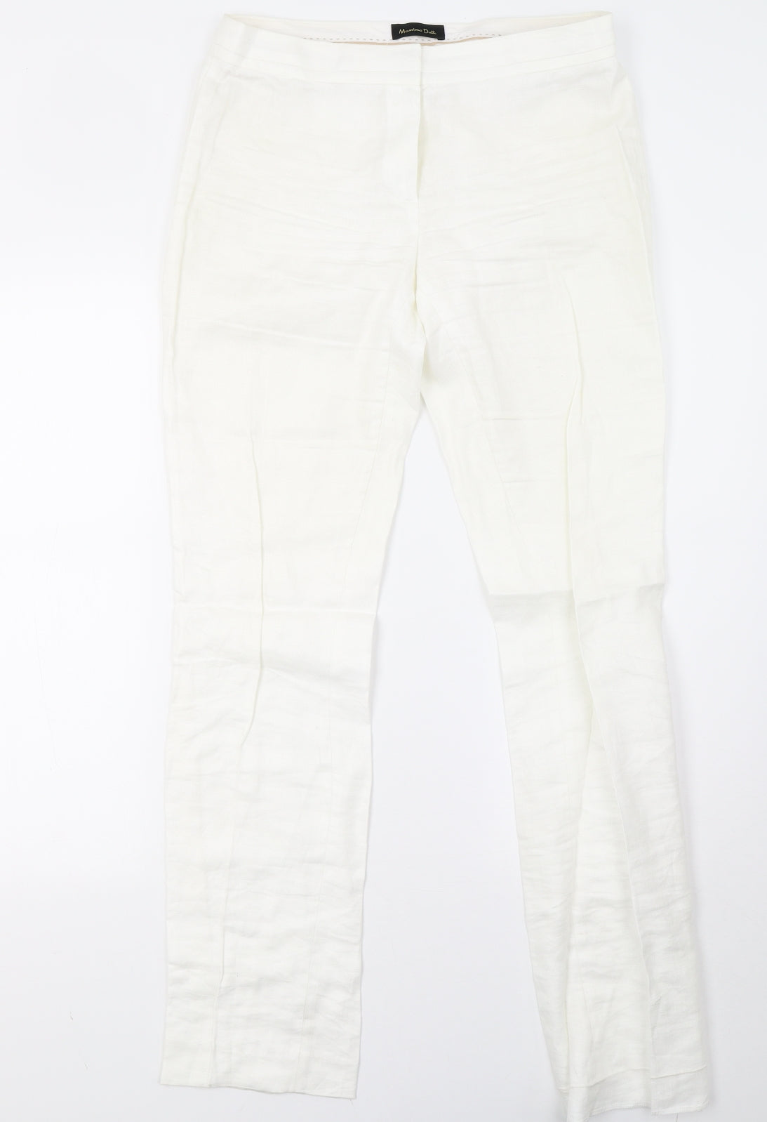 masimo dutti Womens White   Trousers  Size 10 L32 in