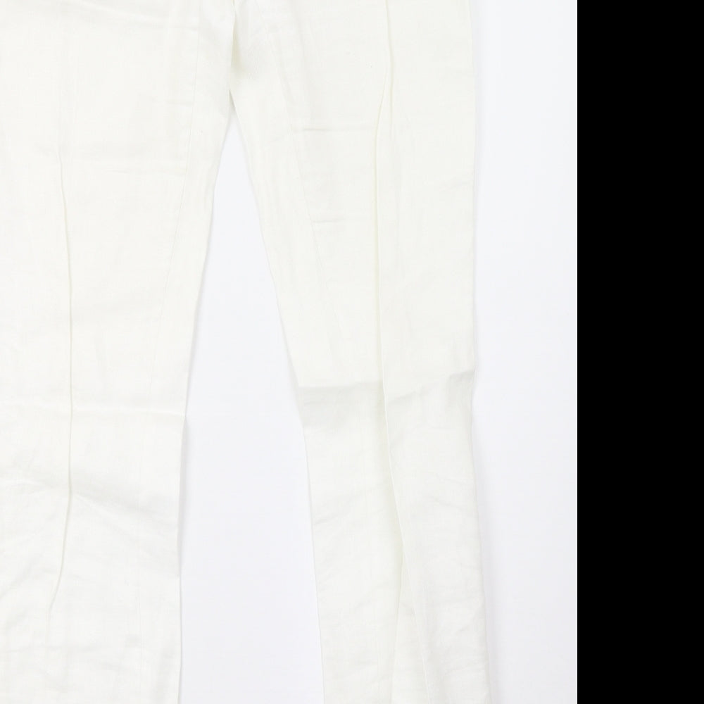 masimo dutti Womens White   Trousers  Size 10 L32 in