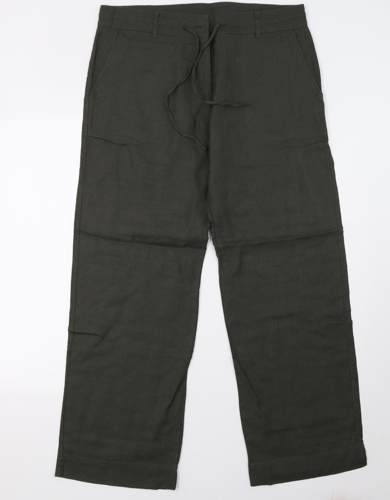 NEXT Womens Green   Trousers  Size 14 L30 in
