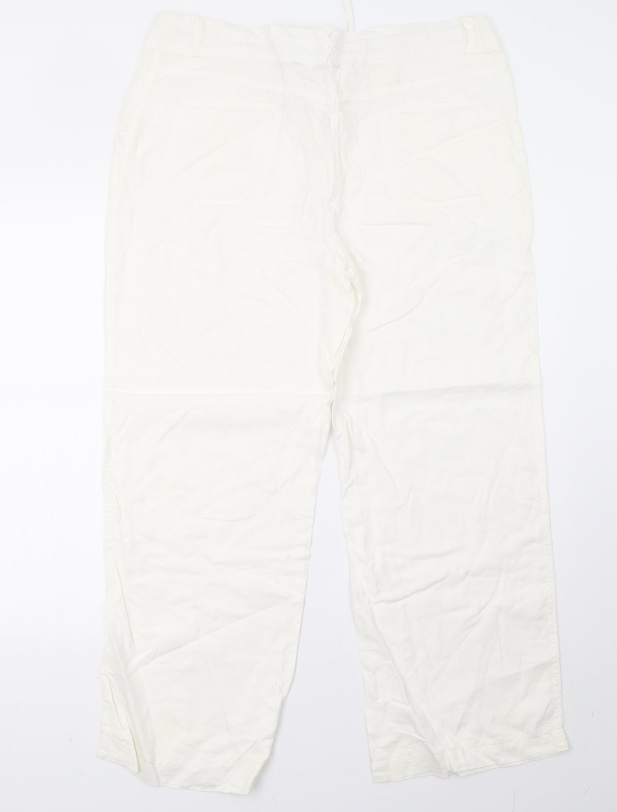 Primark Womens White   Trousers  Size 16 L29 in