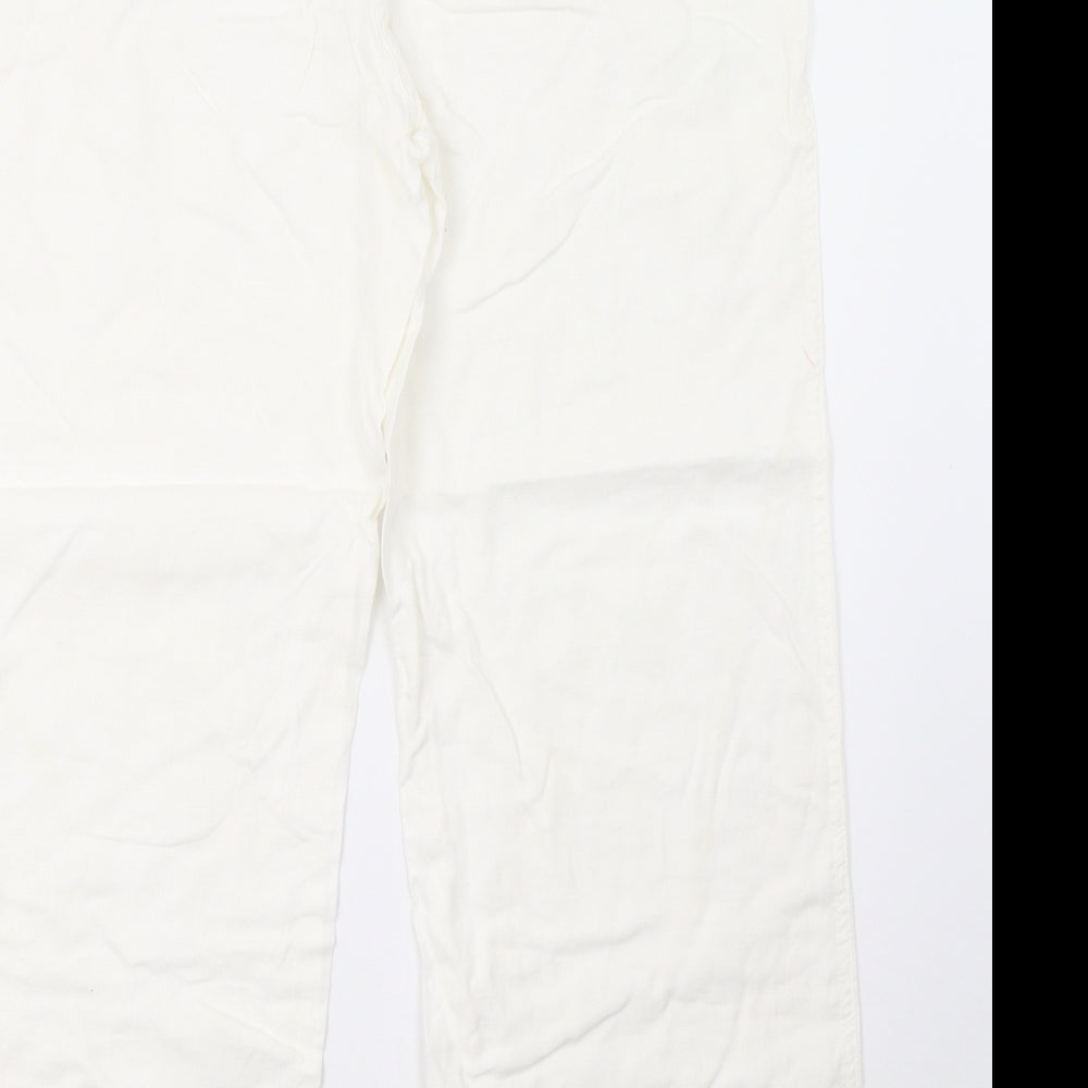Primark Womens White   Trousers  Size 16 L29 in