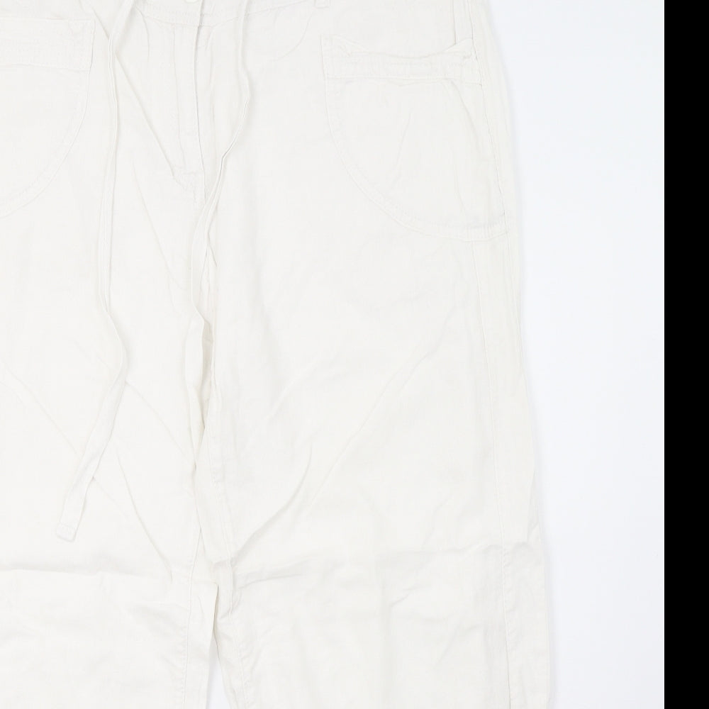 NEXT Womens White   Trousers  Size 16 L29 in