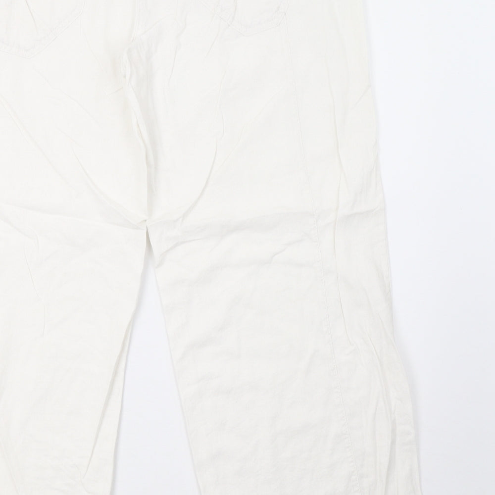NEXT Womens White   Trousers  Size 16 L29 in