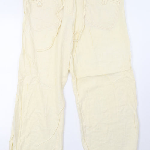 NEXT Womens Yellow   Trousers  Size 16 L28 in