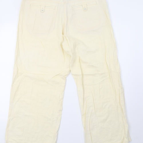 NEXT Womens Yellow   Trousers  Size 16 L28 in