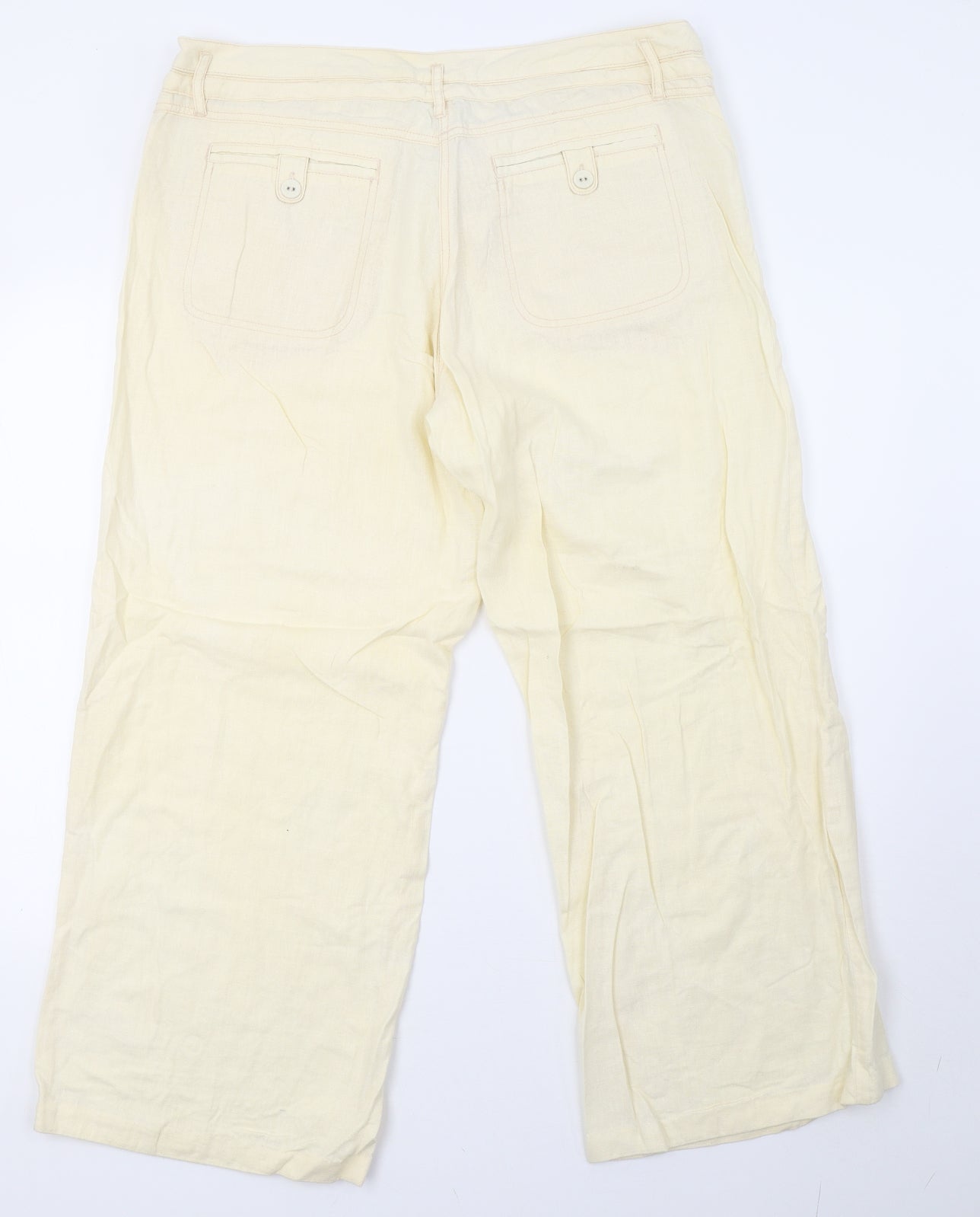 NEXT Womens Yellow   Trousers  Size 16 L28 in