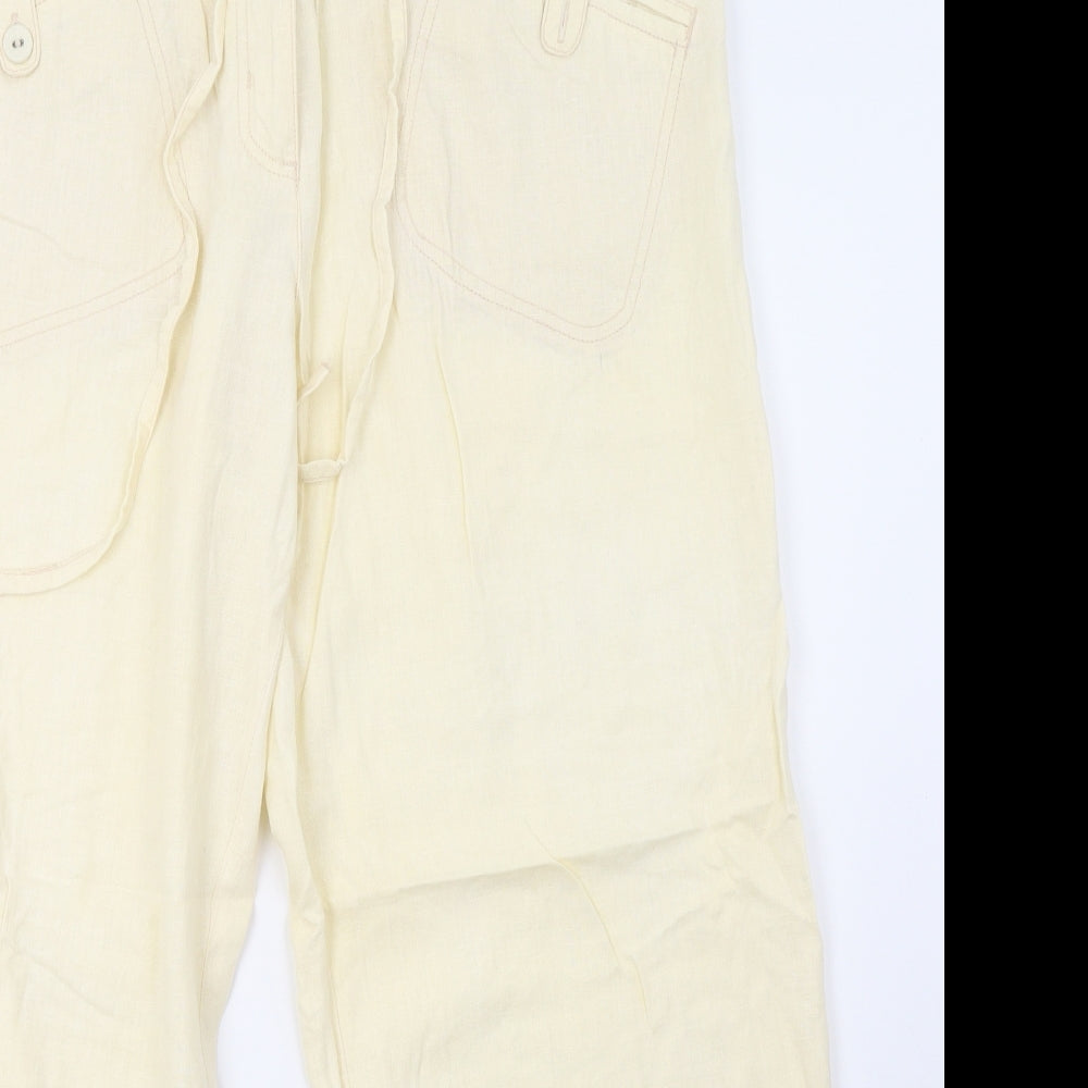 NEXT Womens Yellow   Trousers  Size 16 L28 in