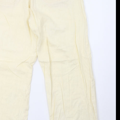 NEXT Womens Yellow   Trousers  Size 16 L28 in