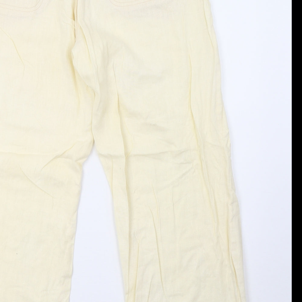 NEXT Womens Yellow   Trousers  Size 16 L28 in