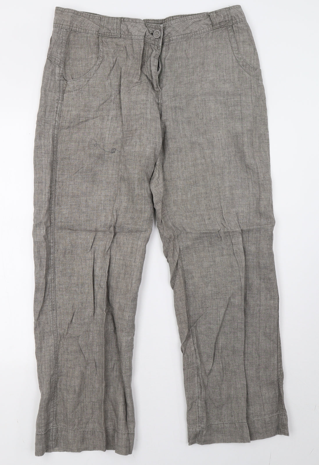 George Womens Grey   Trousers  Size 16 L30 in