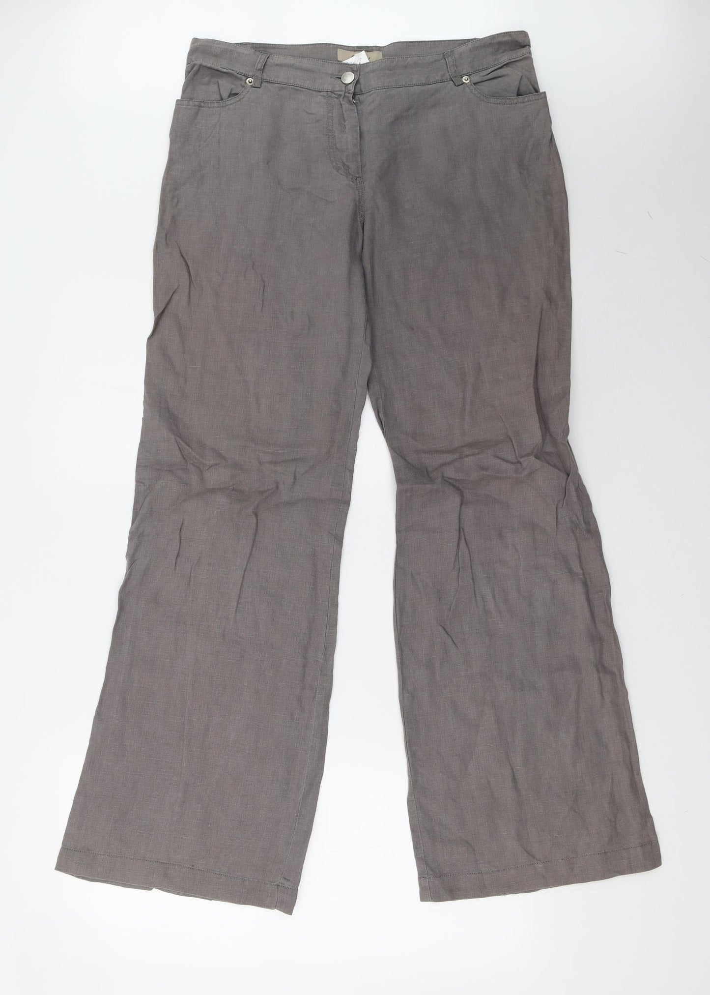 kenn Womens Grey   Trousers  Size 12 L32 in