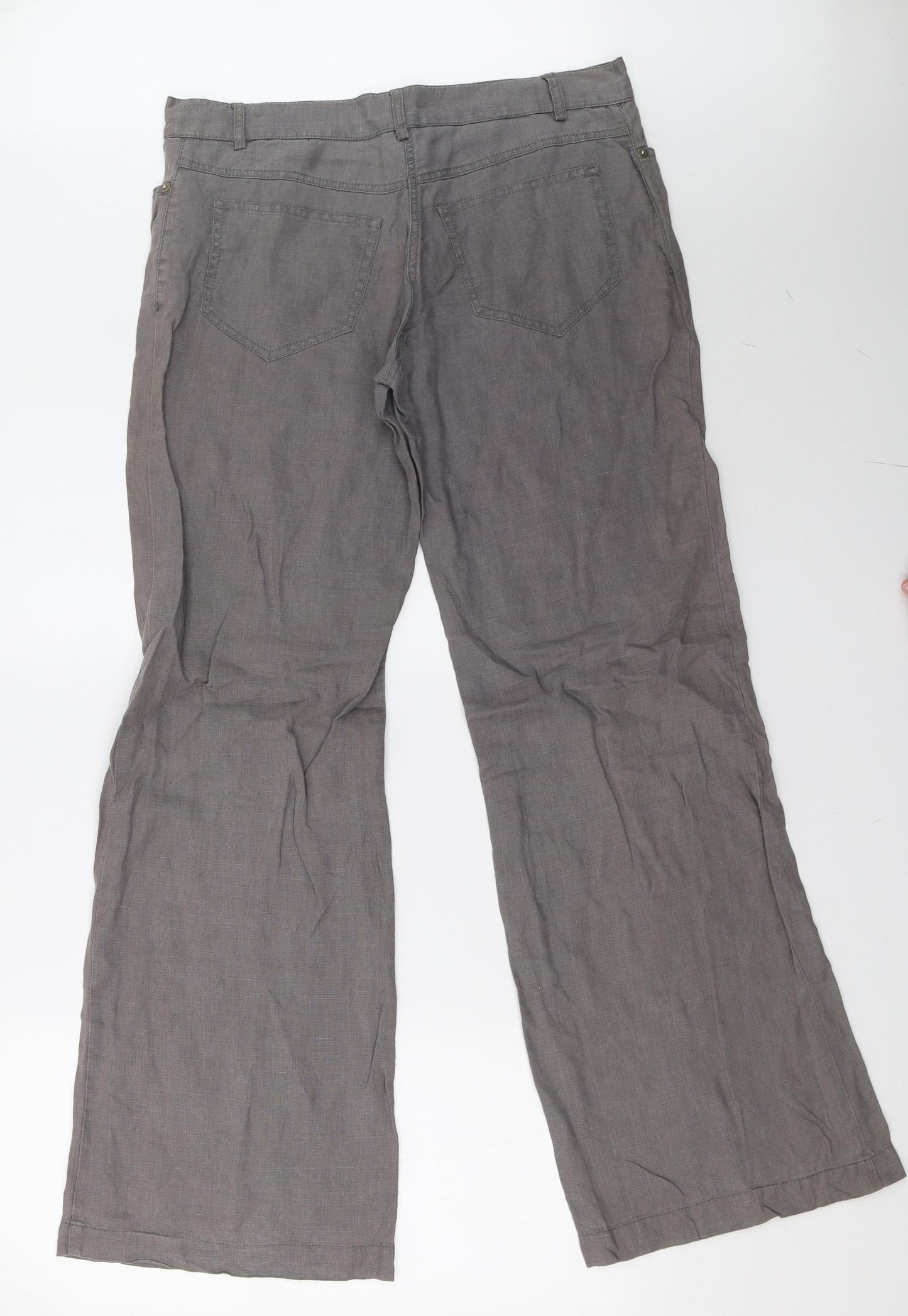 kenn Womens Grey   Trousers  Size 12 L32 in