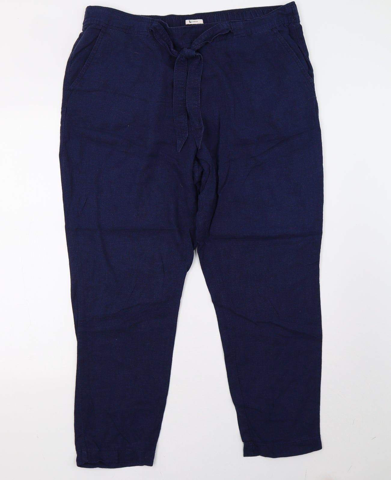 saisnburys Womens Blue   Trousers  Size 18 L30 in