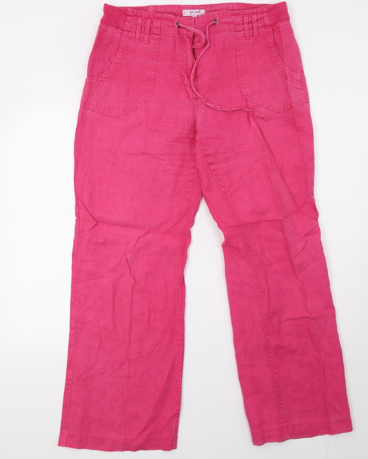 Marks and Spencer Womens Pink   Trousers  Size 14 L32 in