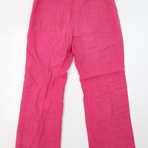 Marks and Spencer Womens Pink   Trousers  Size 14 L32 in