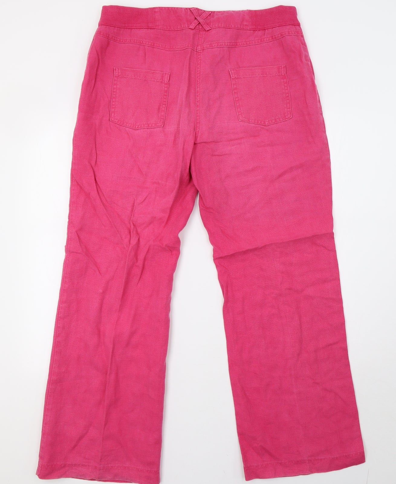 Marks and Spencer Womens Pink   Trousers  Size 14 L32 in