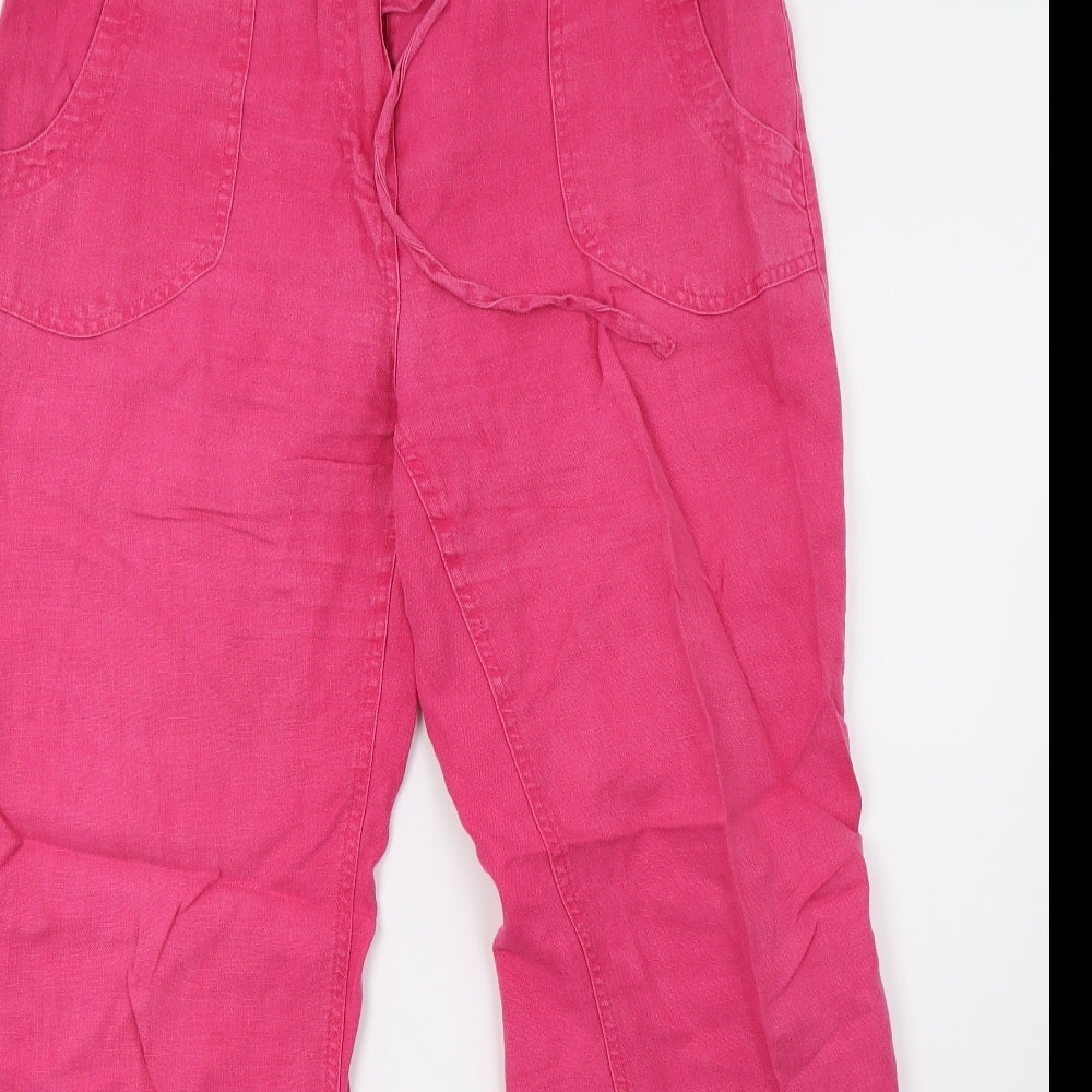 Marks and Spencer Womens Pink   Trousers  Size 14 L32 in