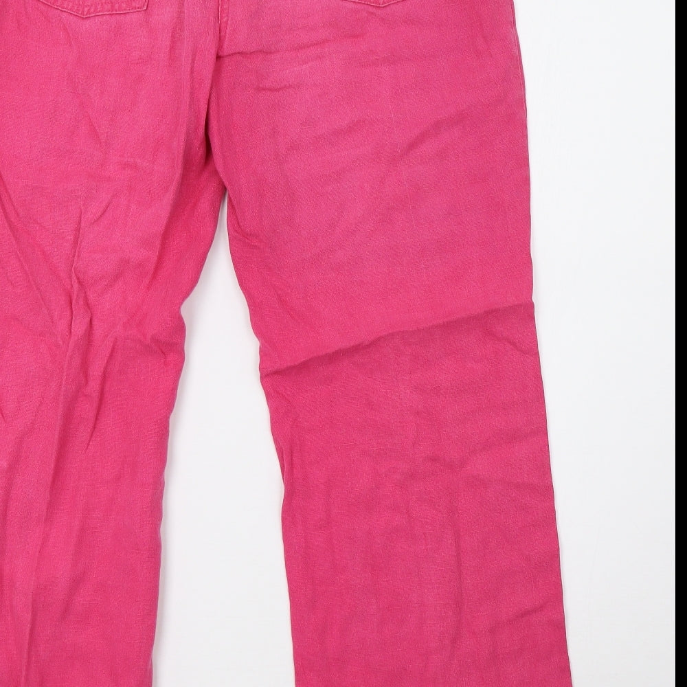Marks and Spencer Womens Pink   Trousers  Size 14 L32 in