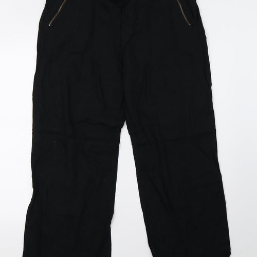 Sainsburys Womens Black   Trousers  Size 16 L28 in