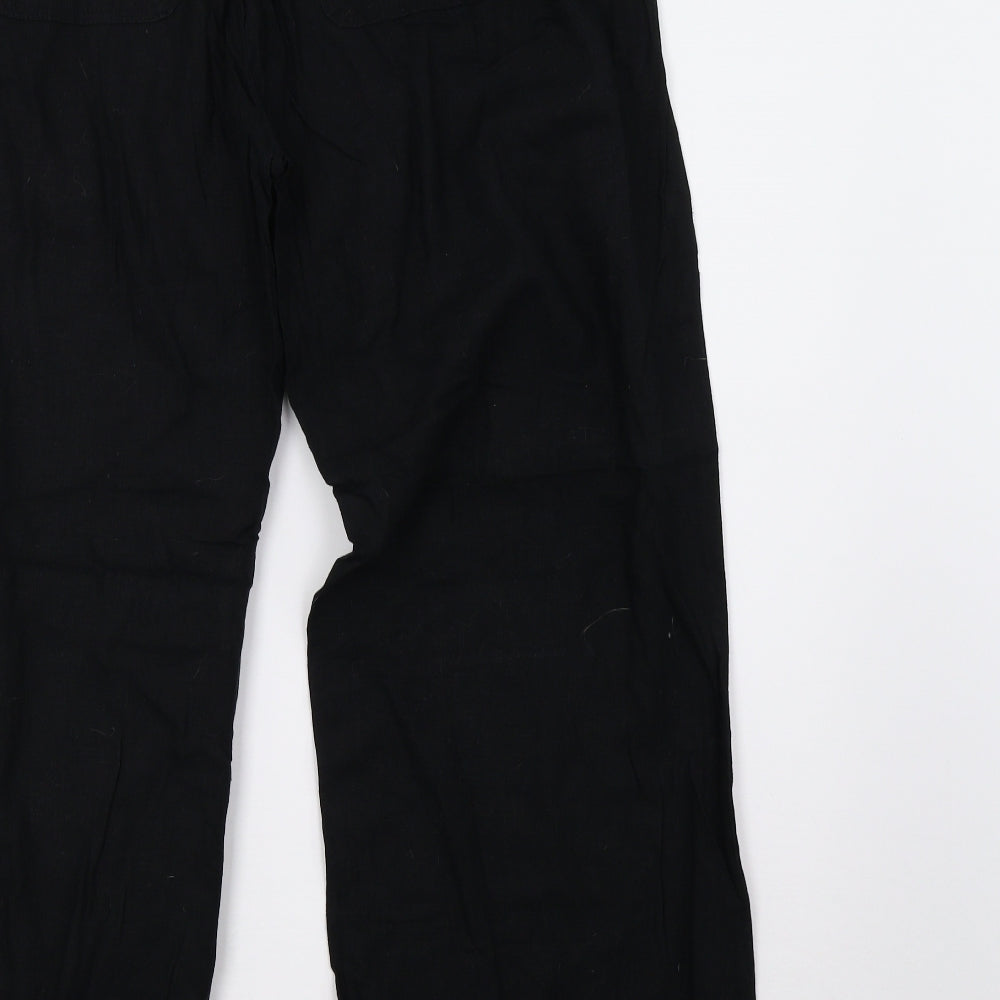 Sainsburys Womens Black   Trousers  Size 16 L28 in