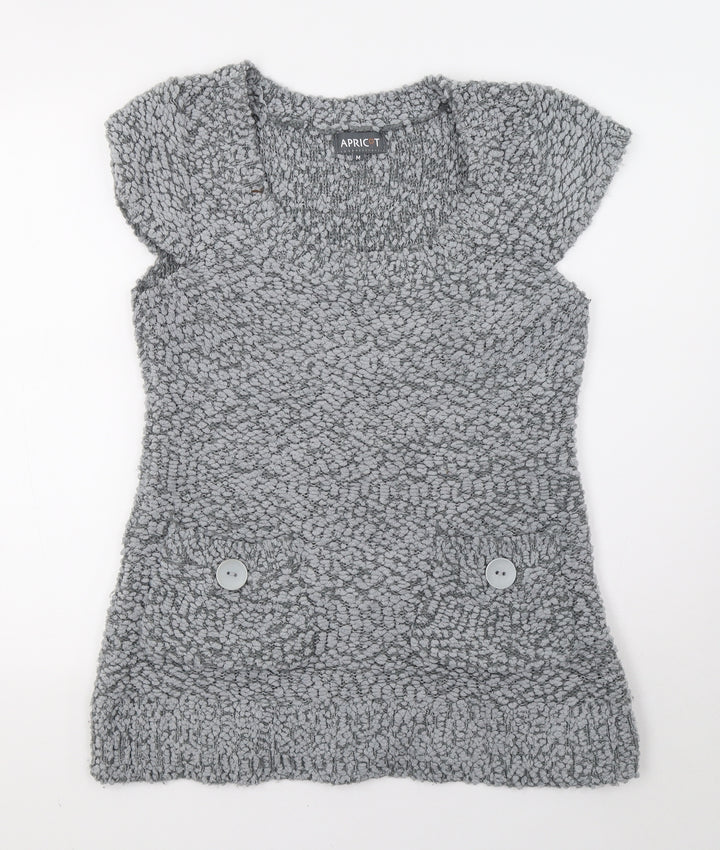 Apricot Womens Grey Pullover Sweatshirt Size M