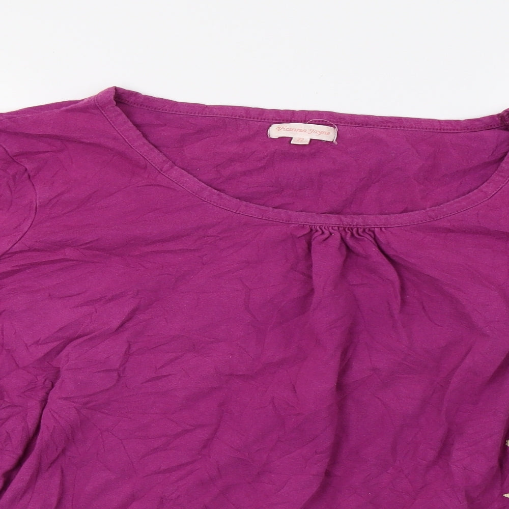 victoria jayen Womens Purple   Pullover Sweatshirt Size 20