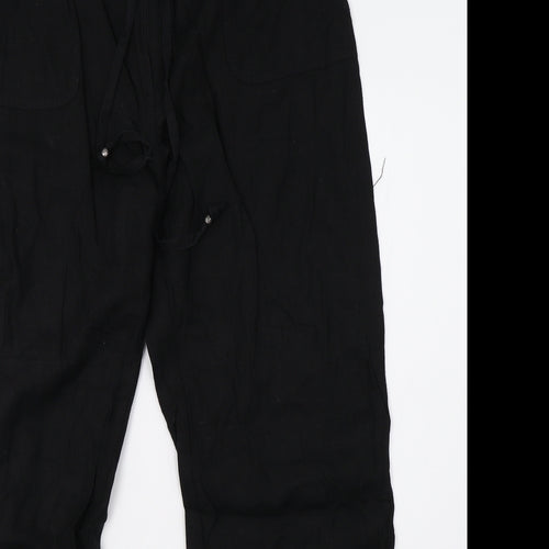 Matalan Womens Black   Trousers  Size 12 L29 in