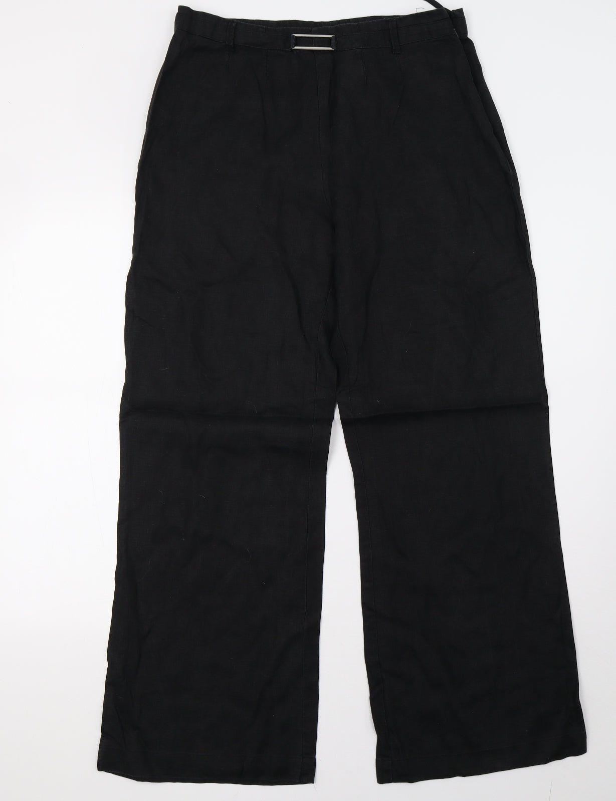 Emreco Womens Black   Trousers  Size 12 L32 in