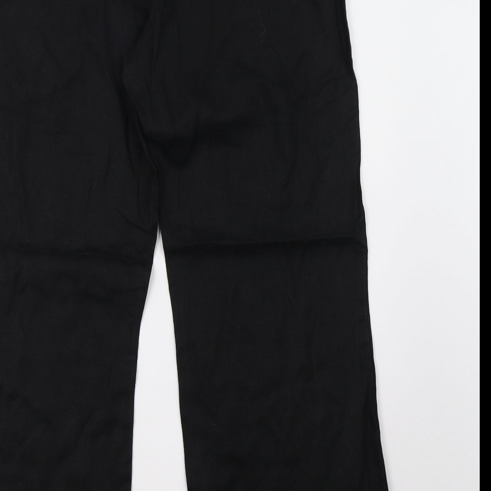 Emreco Womens Black   Trousers  Size 12 L32 in