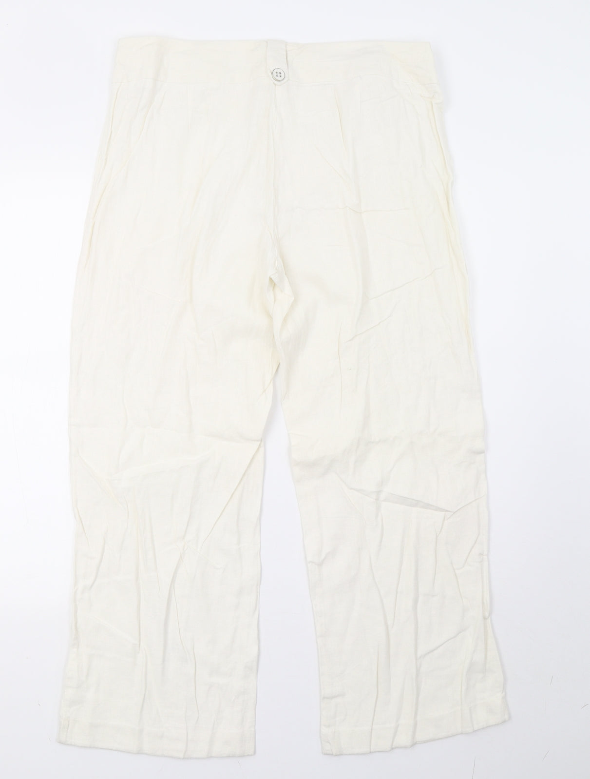 George Womens White   Trousers  Size 16 L28 in
