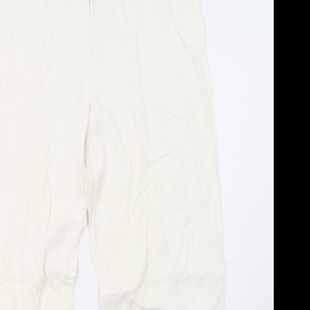 George Womens White   Trousers  Size 16 L28 in