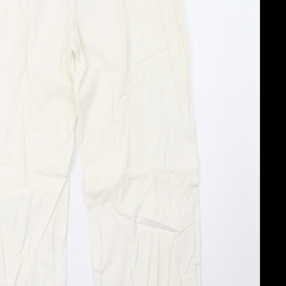 George Womens White   Trousers  Size 16 L28 in