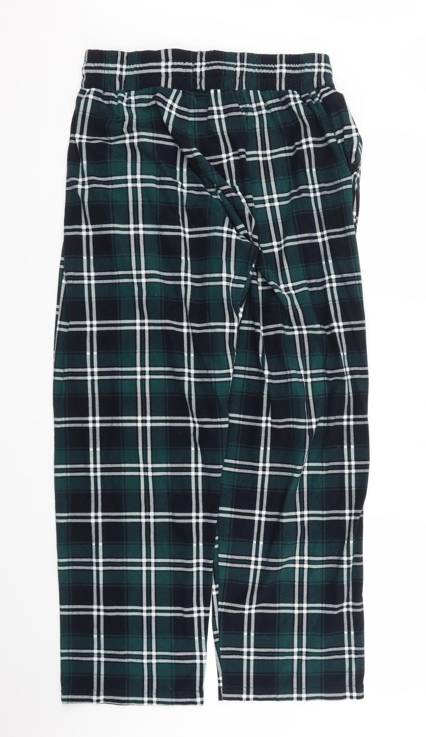 F&F Mens Green Plaid   Pyjama Pants Size M