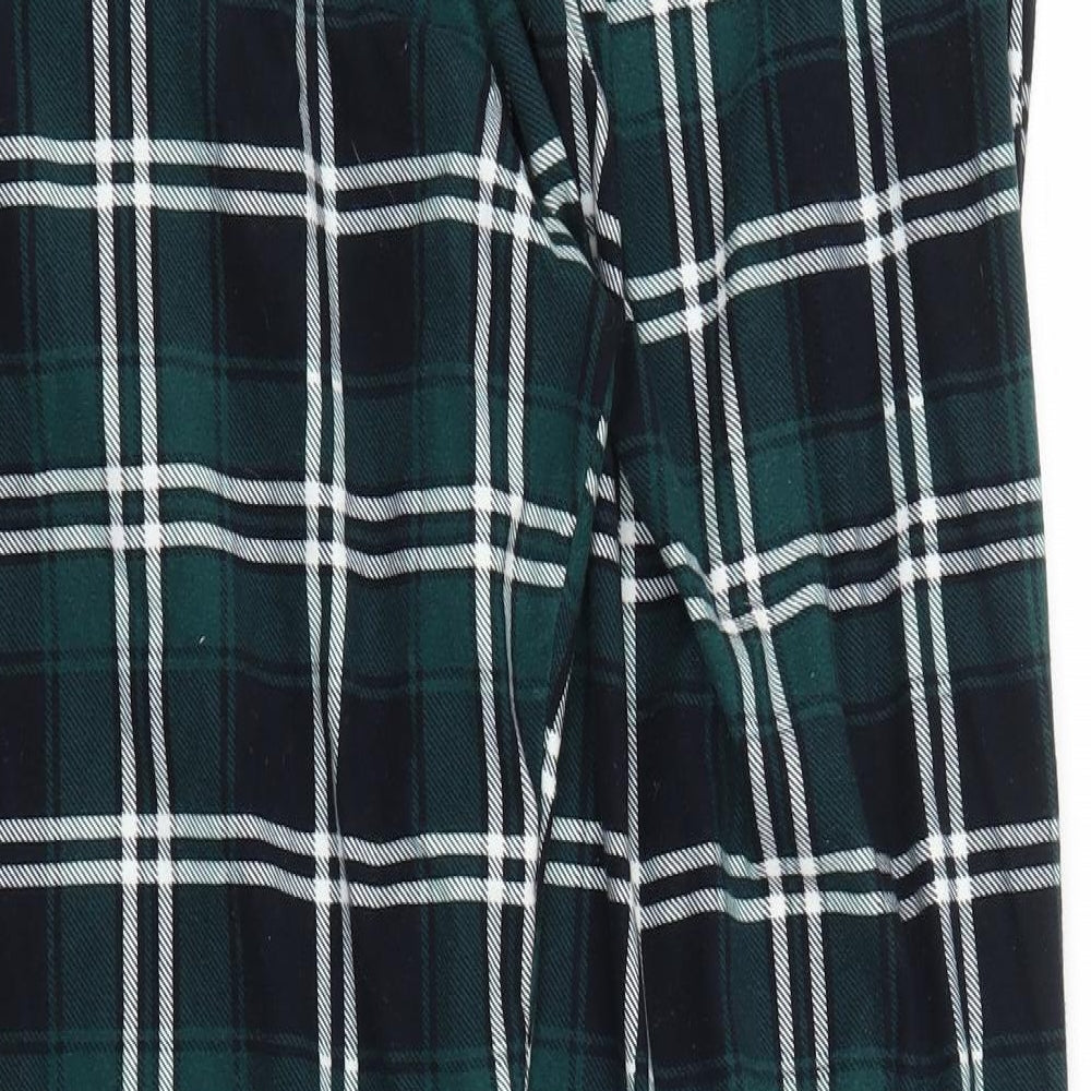 F&F Mens Green Plaid   Pyjama Pants Size M