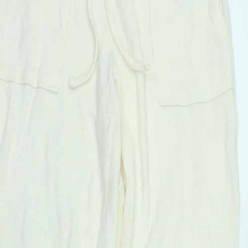 M&S Womens Ivory Solid  Chemise Pyjama Set Size 6