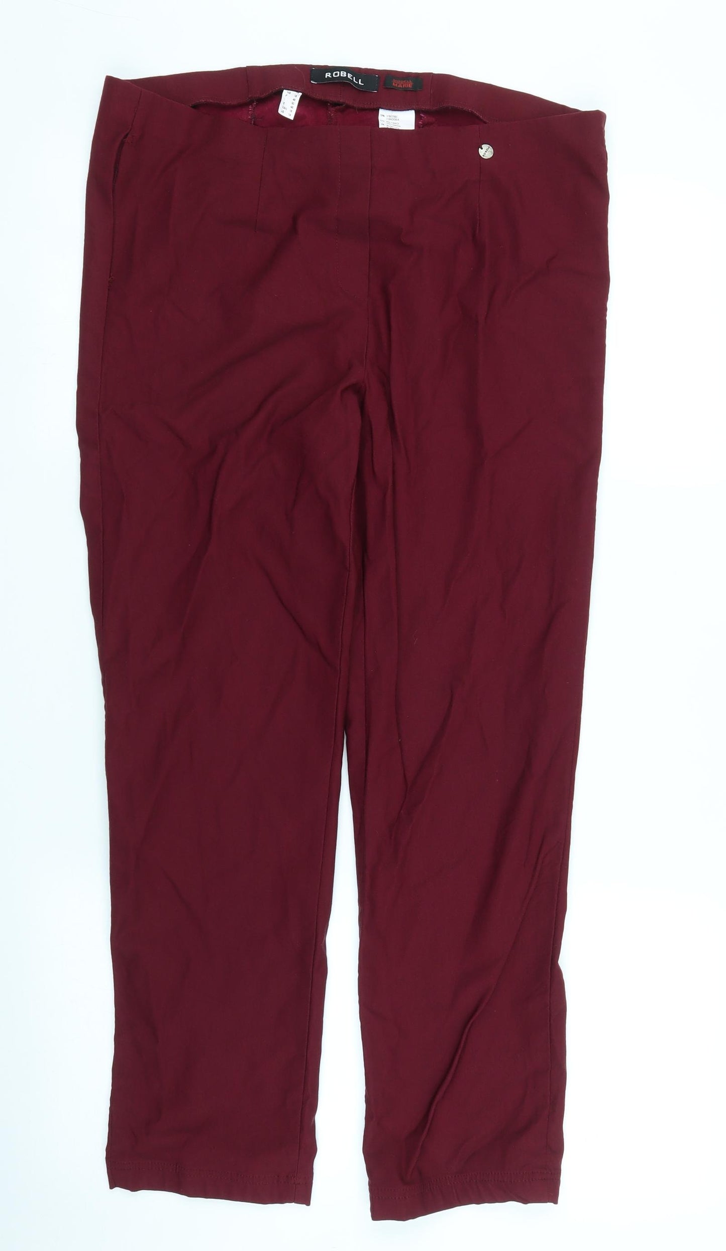 Robell Womens Purple   Pedal Pusher Trousers Size 18 L26 in