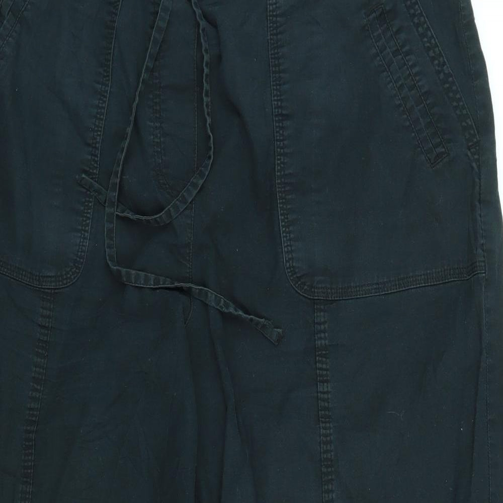 BHS Womens Black   Capri Trousers Size 16 L20 in