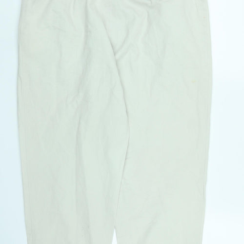 St Michael Womens Beige   Capri Trousers Size 16 L24 in