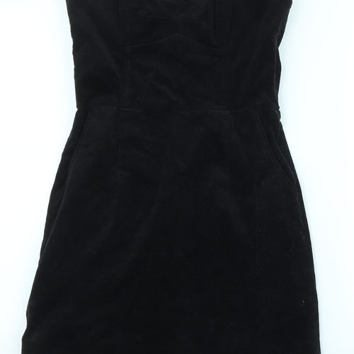 H&M Womens Black  Corduroy A-Line  Size 8