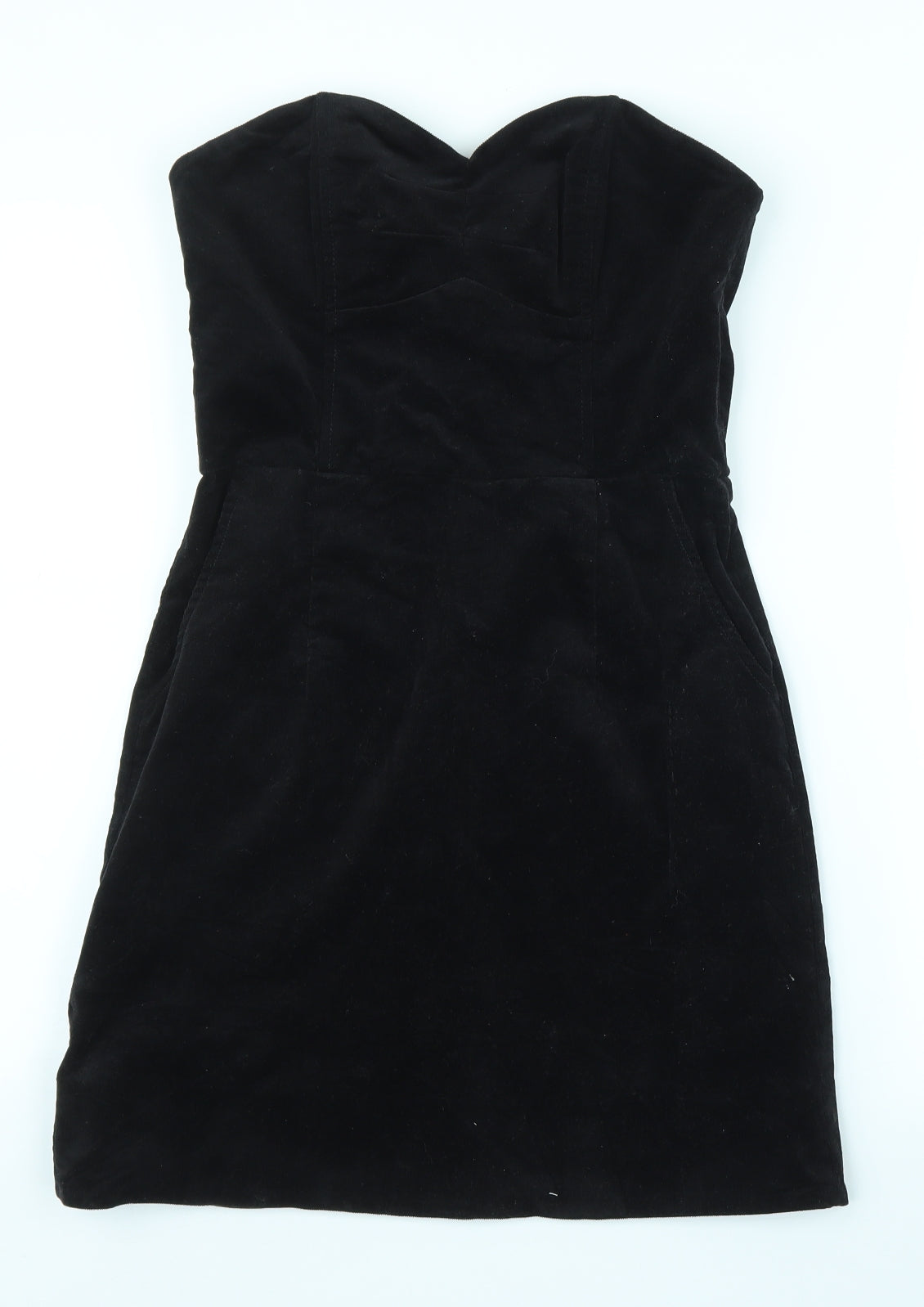 H&M Womens Black  Corduroy A-Line  Size 8