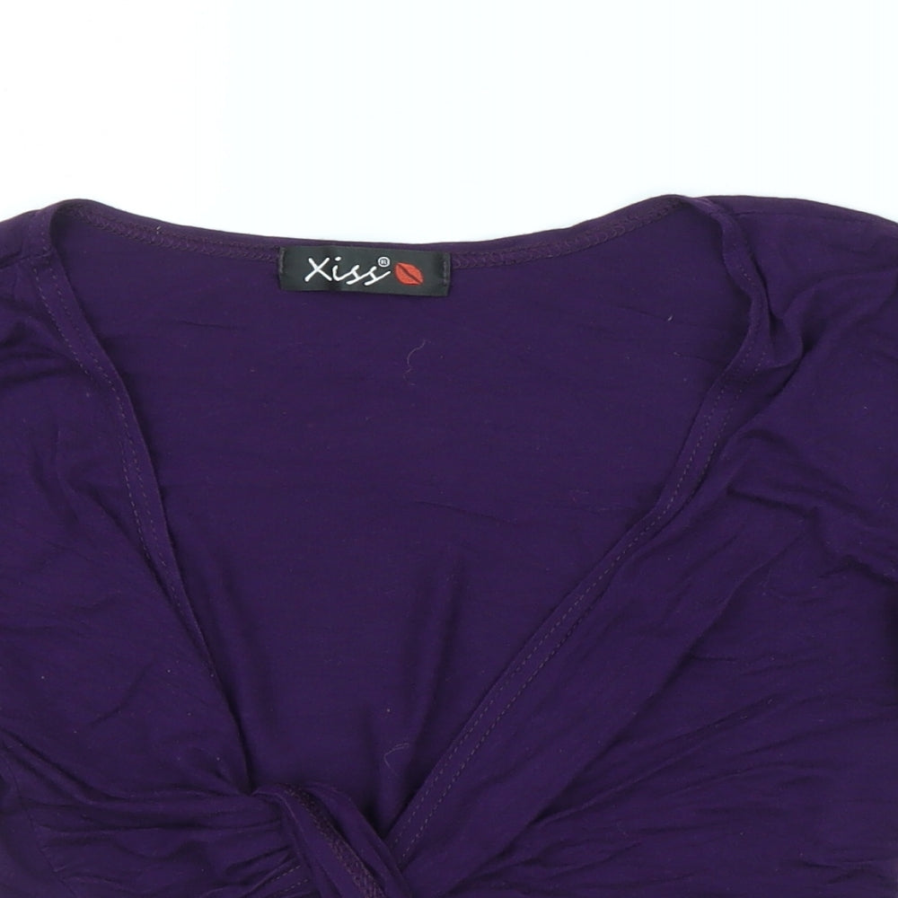 Xiss Womens Purple   Cardigan Jumper Size S