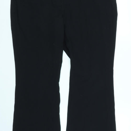 M&S Womens Black   Trousers  Size 16 L27 in