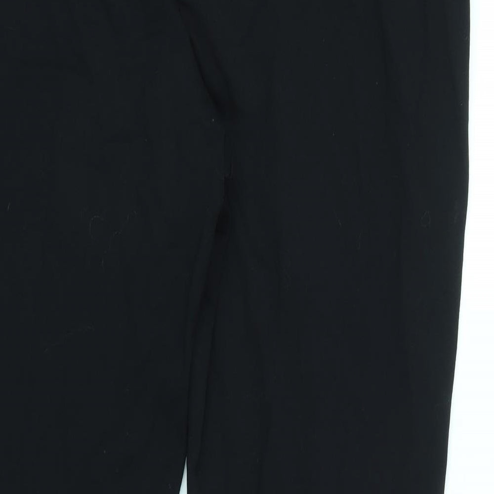 M&S Womens Black   Trousers  Size 16 L27 in