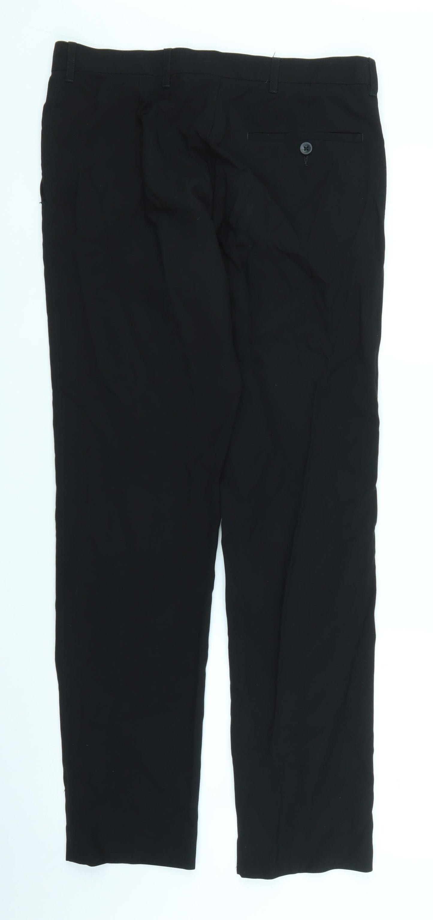 M&S Mens Black   Trousers  Size 30 in L31 in