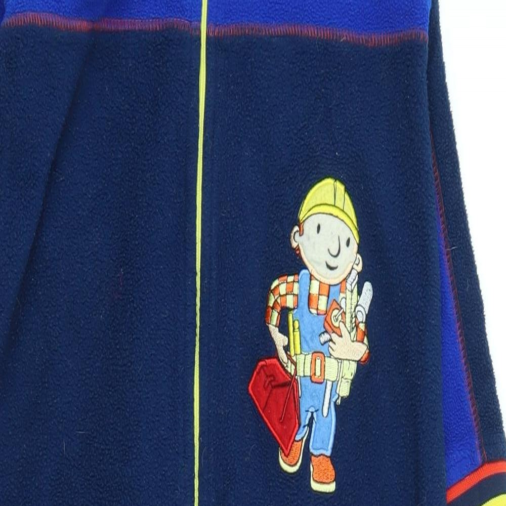 St Bernard Boys Blue Solid Fleece  One Piece Size 5-6 Years  - Bob the Builder