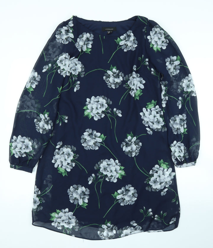 Primark Womens Blue Floral  Shift  Size 10