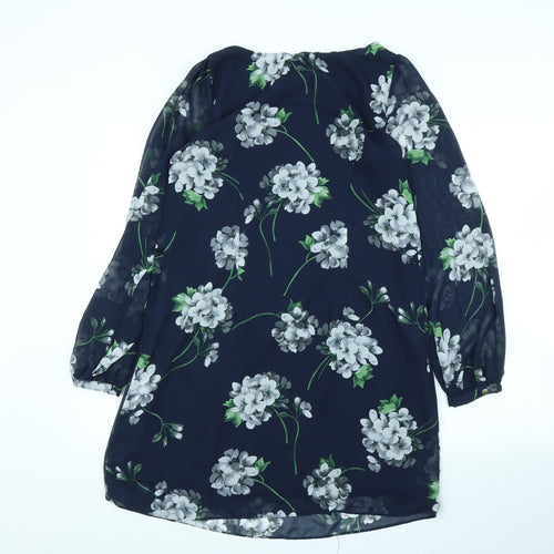 Primark Womens Blue Floral  Shift  Size 10