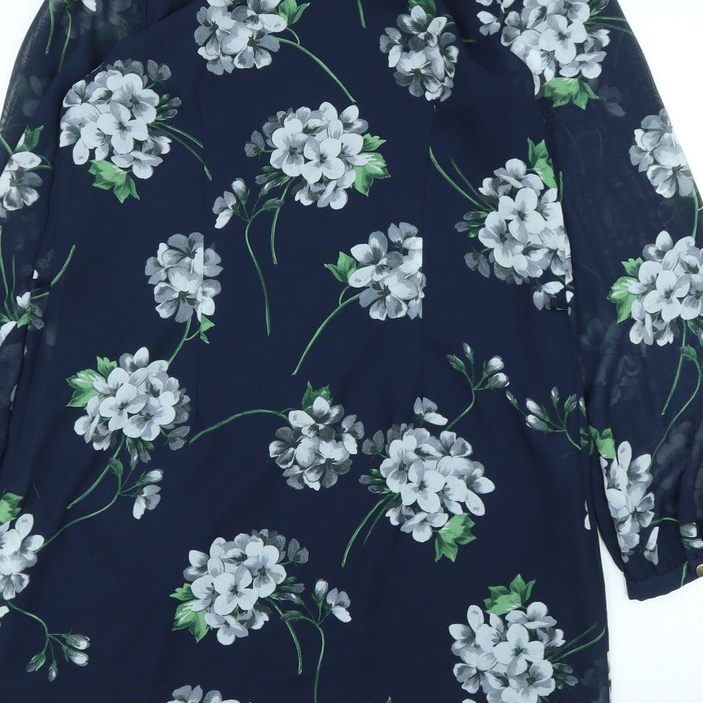 Primark Womens Blue Floral  Shift  Size 10