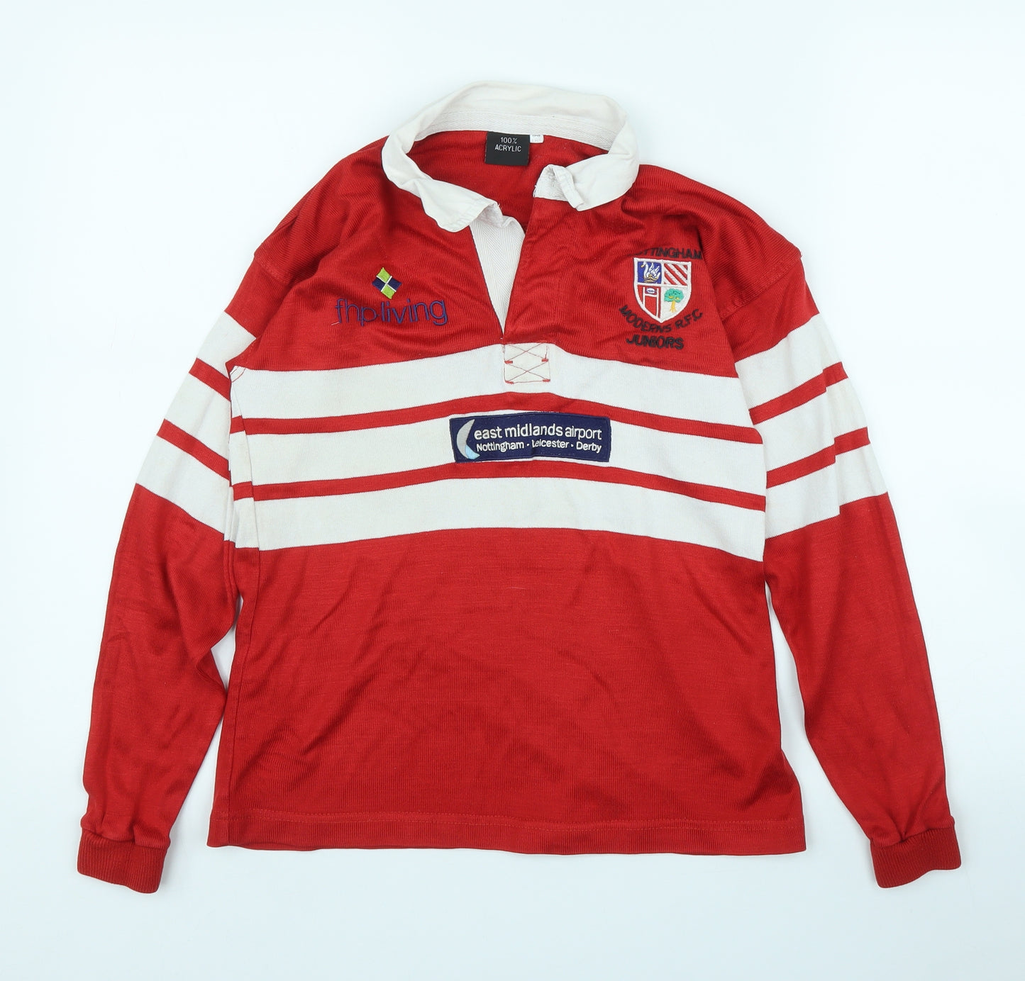 Preworn Boys Red   Jersey Polo Size 8-9 Years